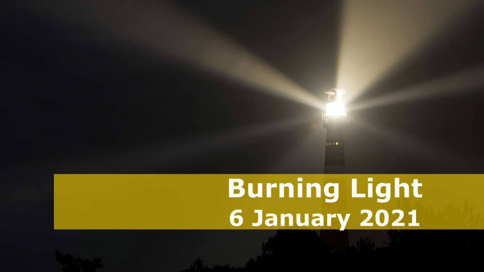 Lighthouse in the dark